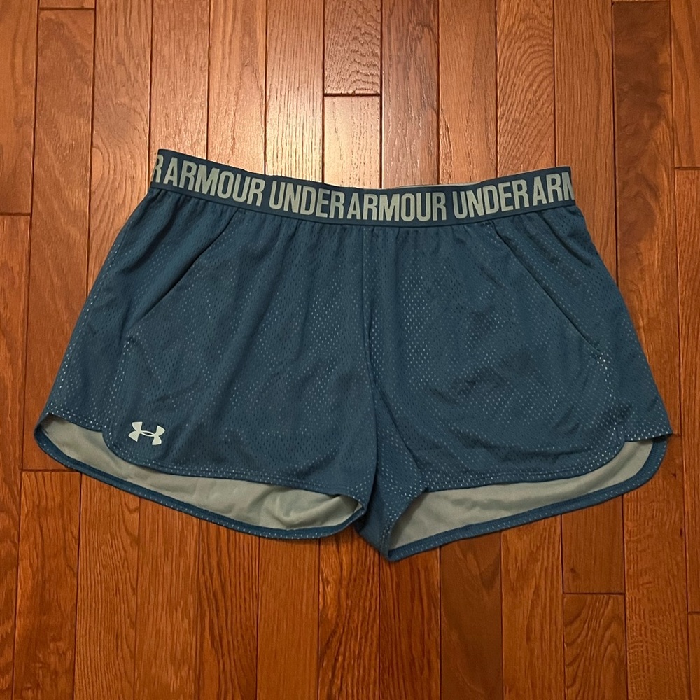 Blue Under Armour Shorts Women Size XL